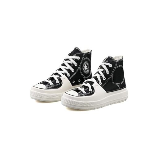 کفش آل استار کانورس مشکی سفید Converse Chuck Taylor All Star Construct Black White