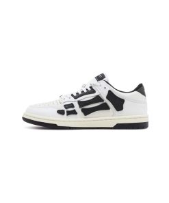 کفش امیری طرح اسکلت سفید مشکی Amiri Skel Top Low White Black