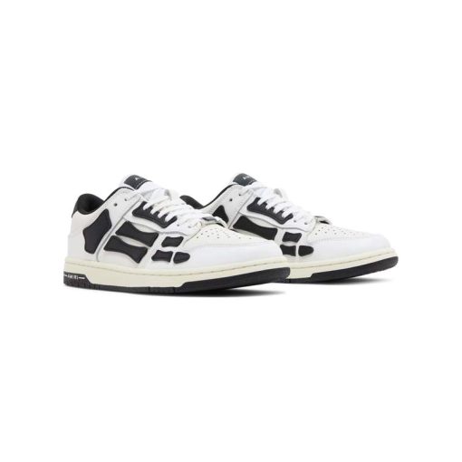 کفش امیری طرح اسکلت سفید مشکی Amiri Skel Top Low White Black