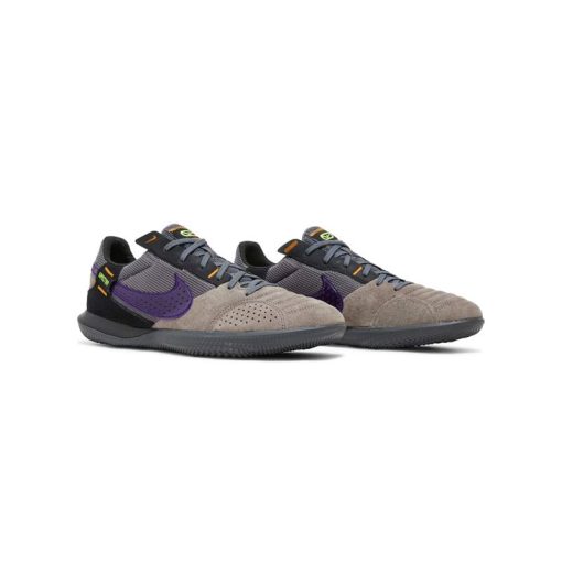 کفش فوتبال نایک استریت گتو طوسی بنفش Nike Streetgato Cave Stone Electro Purple