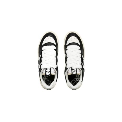 کفش لژدار نیکد ولف مشکی سفید Naked Wolfe Black White - Image 4