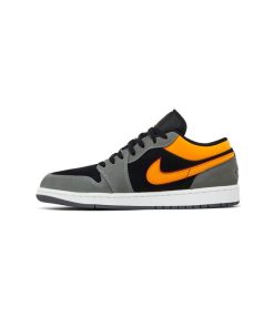 کفش نایک ایرجردن 1 ساق کوتاه طوسی نارنجی Nike Air Jordan 1 Low SE Vivid Orange