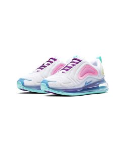 کفش نایک ایرمکس 720 سفید صورتی بنفش Nike Air Max 720 Aqua Powder