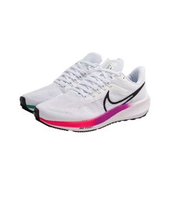 کفش نایک زوم پگاسوس 39 سفید صورتی سبز Nike Air Zoom Pegasus 39 White Pink Green Blue