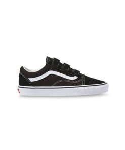 کفش ونس چسبی ساق کوتاه مشکی سفید Vans Old Skool V Black White