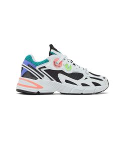 کفش پیاده روی آدیداس استیر سفید سبز بنفش Adidas Astir White Black Acid Red