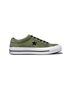 کفش کانورس وان استار سبز زیتونی Converse one star ox field surplus 163249c