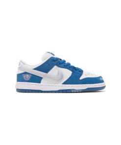 کفش کژوال نایک اس بی دانک آبی سفید صورتی Nike Sb Dunk Low Born x Raised