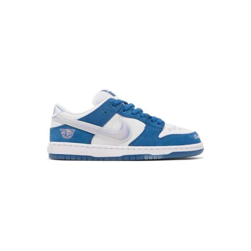 کفش کژوال نایک اس بی دانک آبی سفید صورتی Nike Sb Dunk Low Born x Raised