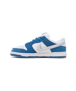 کفش کژوال نایک اس بی دانک آبی سفید صورتی Nike Sb Dunk Low Born x Raised