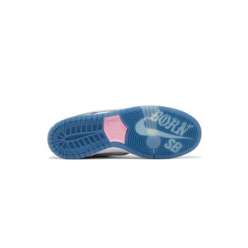 کفش کژوال نایک اس بی دانک آبی سفید صورتی Nike Sb Dunk Low Born x Raised