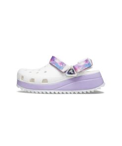 صندل کراکس سفید بنفش  Crocs Classic Hiker Clog White Lavender