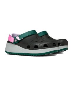 صندل کراکس مشکی طوسی سبز  Crocs Classic Hiker Clog Black Grey