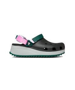صندل کراکس مشکی طوسی سبز Crocs Classic Hiker Clog Black Grey
