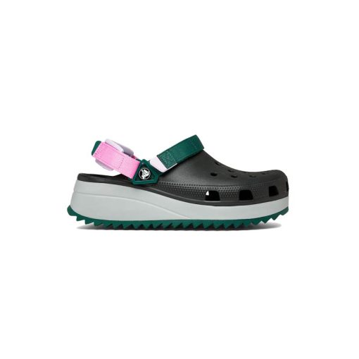 صندل کراکس مشکی طوسی سبز Crocs Classic Hiker Clog Black Grey