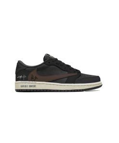 نایک ایرجردن 1 تراویس اسکات مشکی قهوه ای Nike Air Jordan 1 Low Travis Scott Utopia
