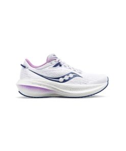 کتانی رانینگ ساکونی سفید بنفش Saucony Triumph 21 White Indigo
