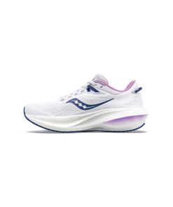 کتانی رانینگ ساکونی سفید بنفش Saucony Triumph 21 White Indigo