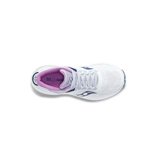 کتانی رانینگ ساکونی سفید بنفش Saucony Triumph 21 White Indigo
