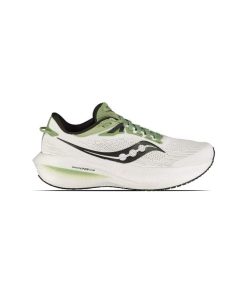 کتانی رانینگ ساکونی سفید سبز Saucony Triumph 21 White Umbra