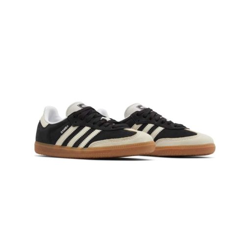 کتونى آدیداس سامبا مشکی کرم قهوه ای Adidas Samba OG Black Wonder White