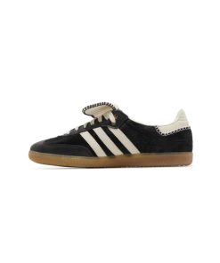 کتونى آدیداس سامبا ولز بانر مشکی سفید Adidas Samba Wales Bonner Pony Black