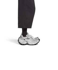 کتونی بالنسیاگا 10 ایکس لارج سفید طوسی Balenciaga 10xl White black Gris