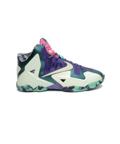 کتونی بسکتبال نایکی لبرون 11 سبز بنفش Nike LeBron 11 Green Purple