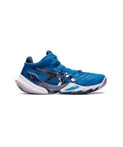 کتونی تخصصی والیبال اسیکس متارایز آبی سفید نقره ای Asics Metarise Island Blue Pure Silver
