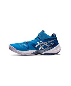 کتونی تخصصی والیبال اسیکس متارایز آبی سفید نقره ای Asics Metarise Island Blue Pure Silver