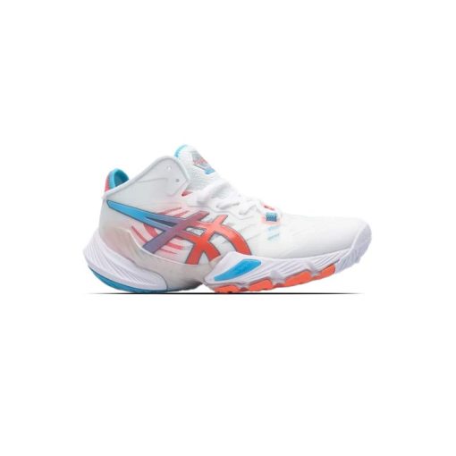 کتونی-تخصصی-والیبال-اسیکس-متارایز-سفید-آبی-نارنجی-Asics-Metarise-White-Blue-Orange