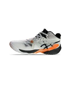 کتونی تخصصی والیبال اسیکس متارایز سفید مشکی نارنجی Asics Metarise White Black Orange