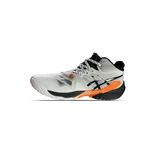 کتونی تخصصی والیبال اسیکس متارایز سفید مشکی نارنجی Asics Metarise White Black Orange