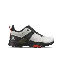 کتونی سالومون الترا 4 گورتکس سفید مشکی Salomon X Ultra 4 GORE-TEX White Black