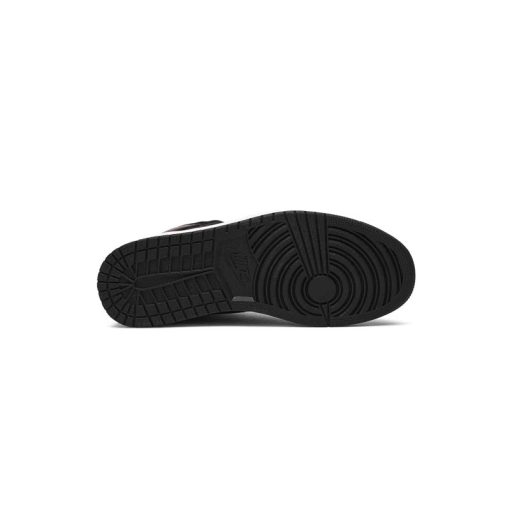 کتونی نایک ایرجردن 1 ساقدار مشکی طوسی قرمز Nike Air Jordan 1 Retro High OG Black Gym Red
