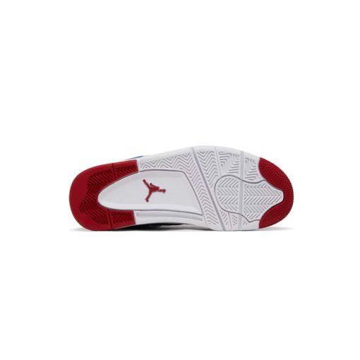 کتونی نایک ایرجردن 4 سفید آبی قرمز Nike Air Jordan 4 Retro GS Messy Room