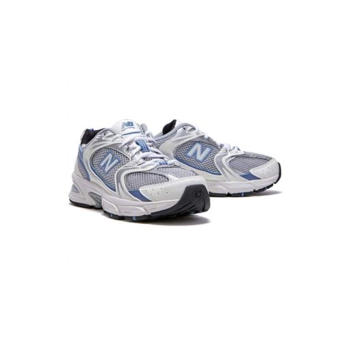 کتونی نیوبالانس 530 سفید نقره ای آبی New Balance 530 Steel Blue