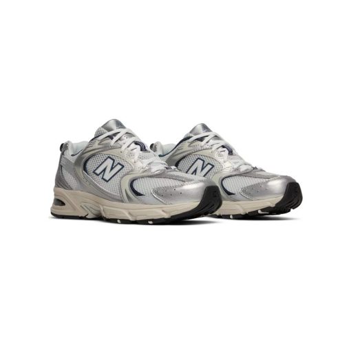 کتونی نیوبالانس 530 نقره ای طوسی سورمه ای New Balance 530 Steel Grey