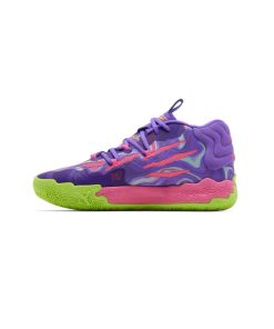 کتونی پوما  ام بی 3 بنفش صورتی سبز Puma MB.03 Toxic