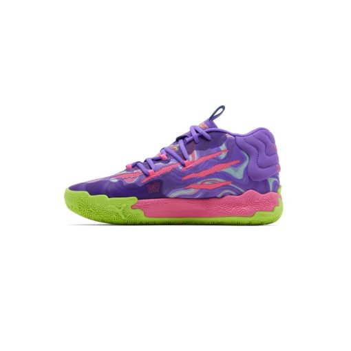 کتونی پوما ام بی 3 بنفش صورتی سبز Puma MB.03 Toxic