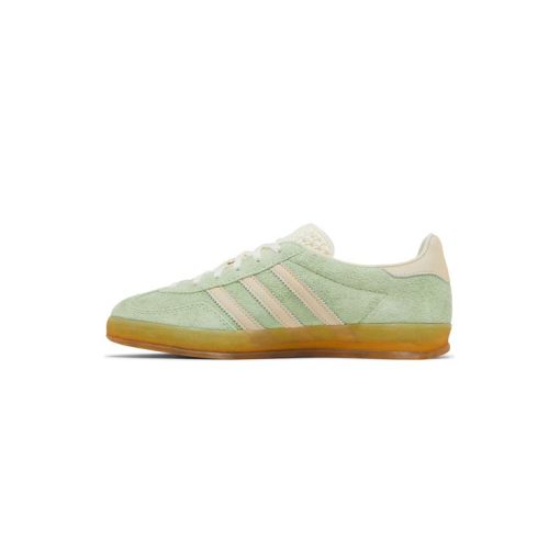 کفش آدیداس گزل سبز کرمی Adidas Gazelle Indoor Green Spark