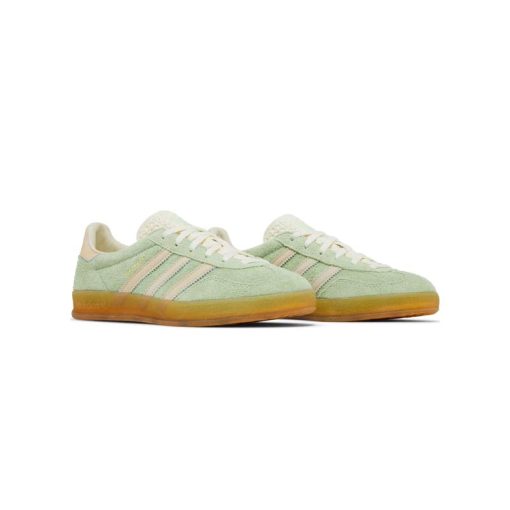 کفش آدیداس گزل سبز کرمی Adidas Gazelle Indoor Green Spark
