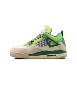 کفش نایک ایرجردن 4 اسنورلاکس سبز روشن  Nike Air Jordan 4 Green Snorlax