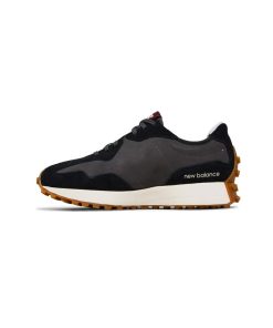 کفش پیاده روی نیوبالانس 327 مشکی کرم طوسی New Balance 327 Black Grey