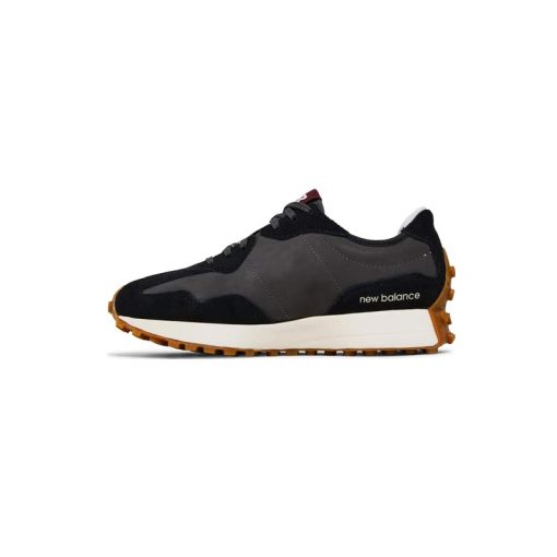کفش پیاده روی نیوبالانس 327 مشکی کرم طوسی New Balance 327 Black Grey