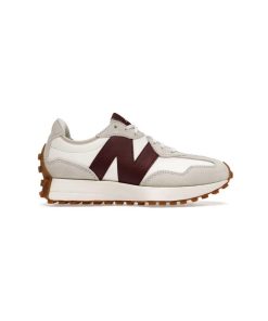 کفش پیاده روی نیوبالانس 327 کرم زرشکی New Balance 327 Moonbeam Classic Burgundy