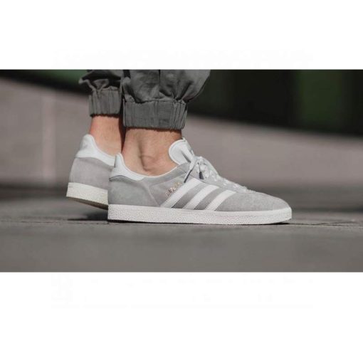کفش کژوال آدیداس گزل طوسی روشن Adidas Gazelle Light Grey