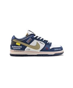 کفش کژوال نایک اس بی دانک هوندا سورمه ای سفید Nike Sb Dunk Low Honda NSR