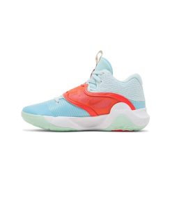 کتونی بسکتبالی نایک کی دی تری 5 آبی روشن نارنجی Nike KD Trey 5 X Blue Orange