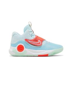 کتونی بسکتبالی نایک کی دی تری 5 آبی روشن نارنجی Nike KD Trey 5 X Blue Orange